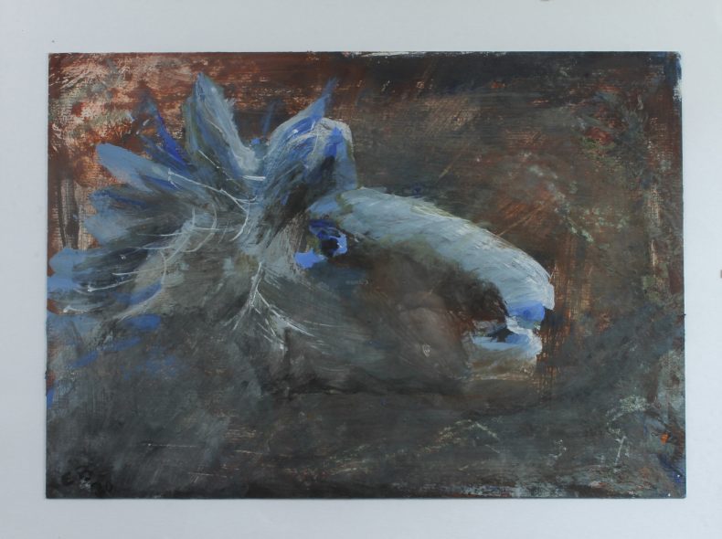 Der Blaue Hans, Eitempera, 2020